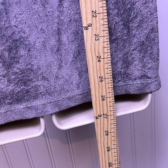 Michael stars velvet galvanized gray slouchy v neck short sleeve blouse small - Picture 6 of 10